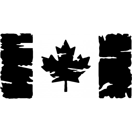 Canada Flag Distressed